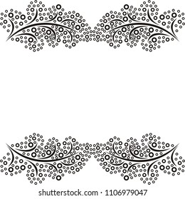 Nature frame. Vector illustration
