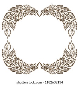 Nature frame. Vector illustration