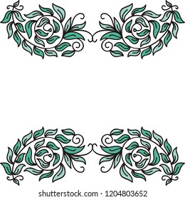 Nature frame. Vector illustration