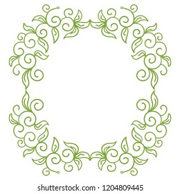 Nature frame. Vector illustration