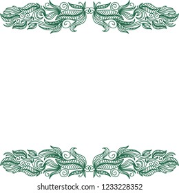 Nature frame. Vector illustration