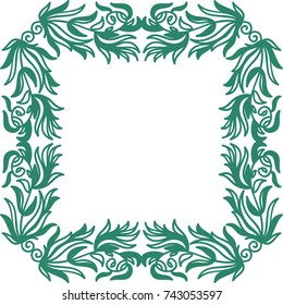 Nature frame. Vector illustration.