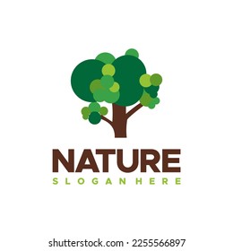 Nature Fresh Tree logo designs template vector, Tree icon Logo