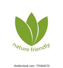Nature friendly label logo. tags with text.Vector illustration.