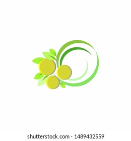 Nature fruit logo template for your farmer or garden business
