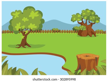 nature garden background 