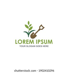 nature garden logo vector image