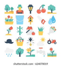 
Nature and Gardening Vector Icons 4
