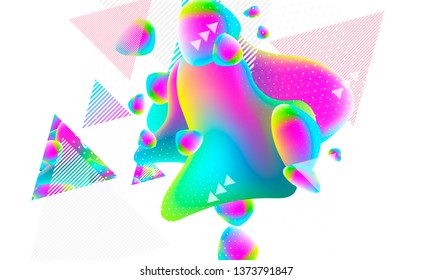 Nature geometric abstract triangles light music bright colorful shapes abstract background plastic prism minimalism