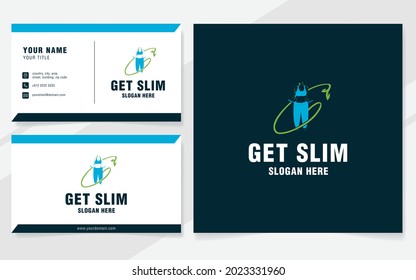 Nature get slim logo template on modern style