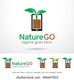 Nature Go Logo Template Design Vector
