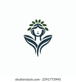 Nature goddess logo go to market.