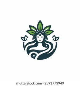 Nature goddess logo go to market.