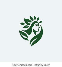 Nature Goddess Logo for sale.