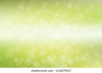 Nature gradient backdrop with bright sunlight. Abstract green blurred background. Ecology concept for your graphic design, banner or poster. Vector illustration.