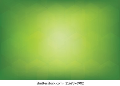 Nature gradient backdrop with bright sunlight. Abstract green blurred background. Ecology concept for your graphic design, banner or poster. Vector illustration.