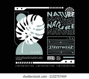 Nature Graphic Design for T shirt  Street Wear and Urban Style