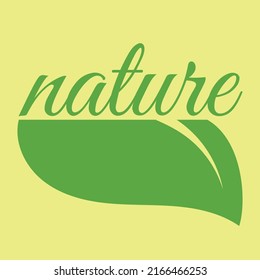 Nature Graphic, Leaf Logo, Fresh Logo, Green Vector