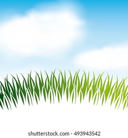 nature grass field background vector illustration design