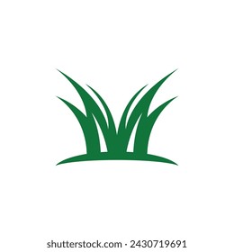 Nature grass icon and symbol vector template