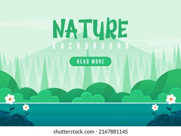 ilustración vectorial de fondo verde natural