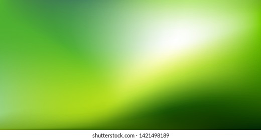 Nature Green blurred background. Abstract gradient with light backdrop. Vector illustration. Ecology concept for your graphic design, banner or poster