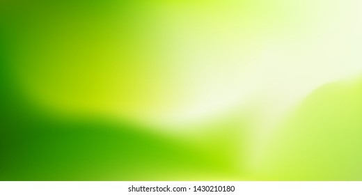 Nature Green blurred background. Abstract gradient with light backdrop. Vector illustration. Ecology concept for your graphic design, banner, poster, wallpapers