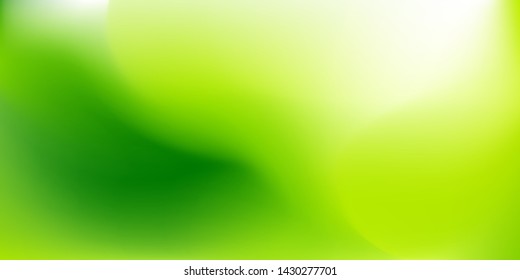 Nature Green blurred background. Abstract gradient with light backdrop. Vector illustration. Ecology concept for your graphic design, banner, poster, wallpapers