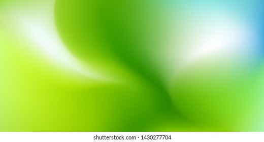 Nature Green blurred background. Abstract gradient with light backdrop. Vector illustration. Ecology concept for your graphic design, banner, poster, wallpapers