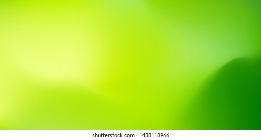 Nature Green blurred background. Abstract gradient with light backdrop. Vector illustration. Ecology concept for your graphic design, banner, poster, wallpapers