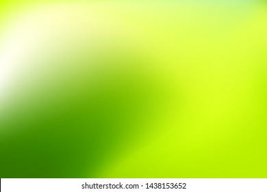 Nature Green blurred background. Abstract gradient with light backdrop. Vector illustration. Ecology concept for your graphic design, banner, poster, wallpapers