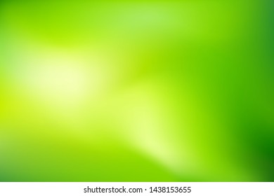 Nature Green blurred background. Abstract gradient with light backdrop. Vector illustration. Ecology concept for your graphic design, banner, poster, wallpapers