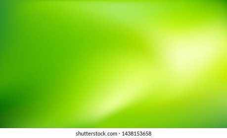 Nature Green blurred background. Abstract gradient with light backdrop. Vector illustration. Ecology concept for your graphic design, banner, poster, wallpapers