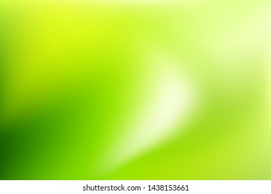 Nature Green blurred background. Abstract gradient with light backdrop. Vector illustration. Ecology concept for your graphic design, banner, poster, wallpapers