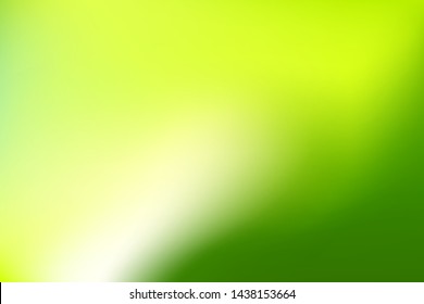 Nature Green blurred background. Abstract gradient with light backdrop. Vector illustration. Ecology concept for your graphic design, banner, poster, wallpapers