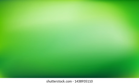 Nature Green blurred background. Abstract gradient with light backdrop. Vector illustration. Ecology concept for your graphic design, banner, poster, wallpapers