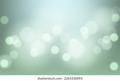 Nature green bokeh soft light abstract background, Vector eps 10 illustration bokeh particles, Background decoration