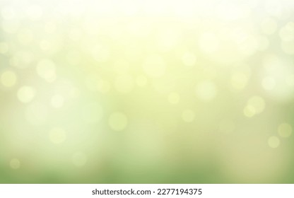 Nature green bokeh soft light abstract background, Vector eps 10 illustration bokeh particles, Background decoration