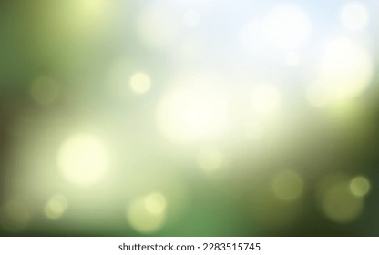 Color verde de la naturaleza fondo abstracto de luz suave, Vector eps 10 ilustración partículas de bokeh, Decoración de fondo