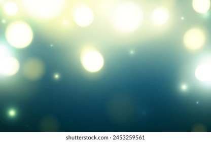 Nature green bokeh soft light abstract backgrounds, Vector eps 10 illustration bokeh particles, Backgrounds decoration