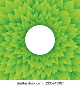 nature green circular background