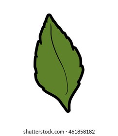Nature and green concept represented by leaf icon. Isolated and flat illustration
