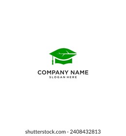 nature green education logo vector icon