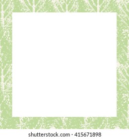 Nature green frame for your text. Vector illustration.