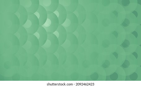 Nature green gradient circles  backdrop. Abstract green blurred background. Ecology concept for your graphic design, banner or poster. Vector illustration.