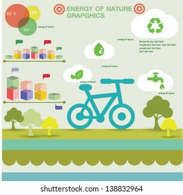 Nature green graphics design,vector
