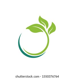nature green leaf element vector icon. green leaves vector symbol