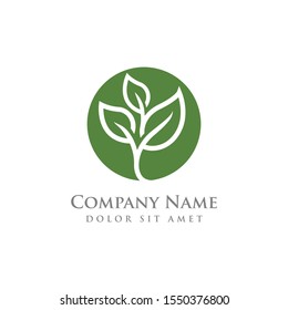 nature green leaf element vector icon. green leaves vector symbol
