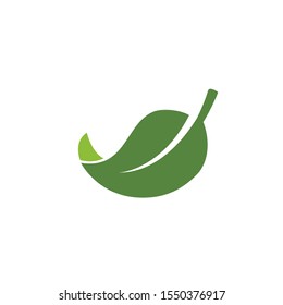 nature green leaf element vector icon. green leaves vector symbol