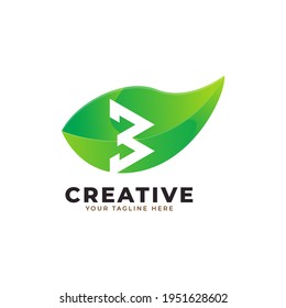 Nature Green Leaf Letter B Logo Design. monogram logo. Green Leaves Alphabet Icon. Usable for Business, Science, Healthcare, Medical and Nature Logos.Flat Vector Logo Design Template Element. Eps10 